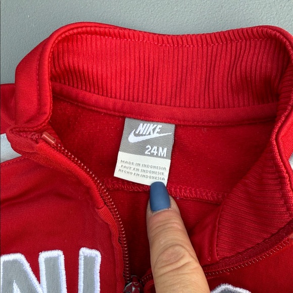 2T boys Red Nike zip Jacket Converse velvet blue Pants, Quik Silver Tee shirt - Picture 8 of 12